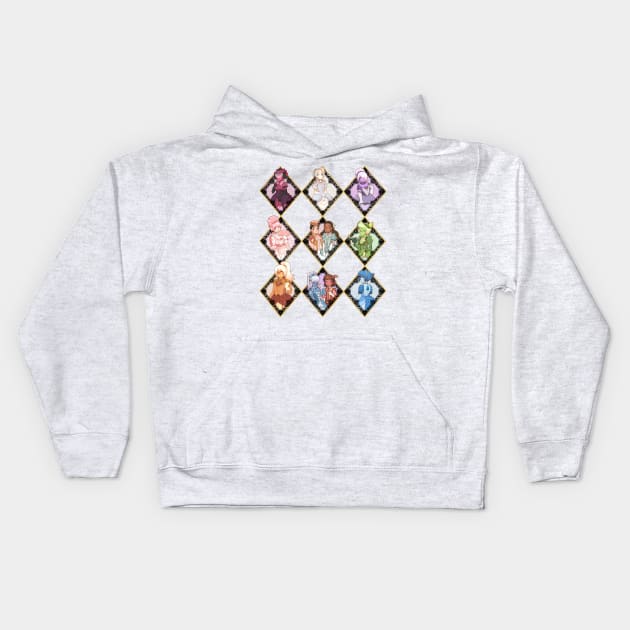 Fancy Gems Kids Hoodie by EsmaelJ